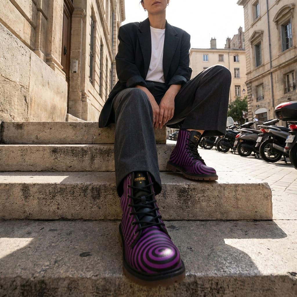 New Epicentrum Violet Botas Combat 4 New Epicentrum Violet Botas Combat - Imagen 4