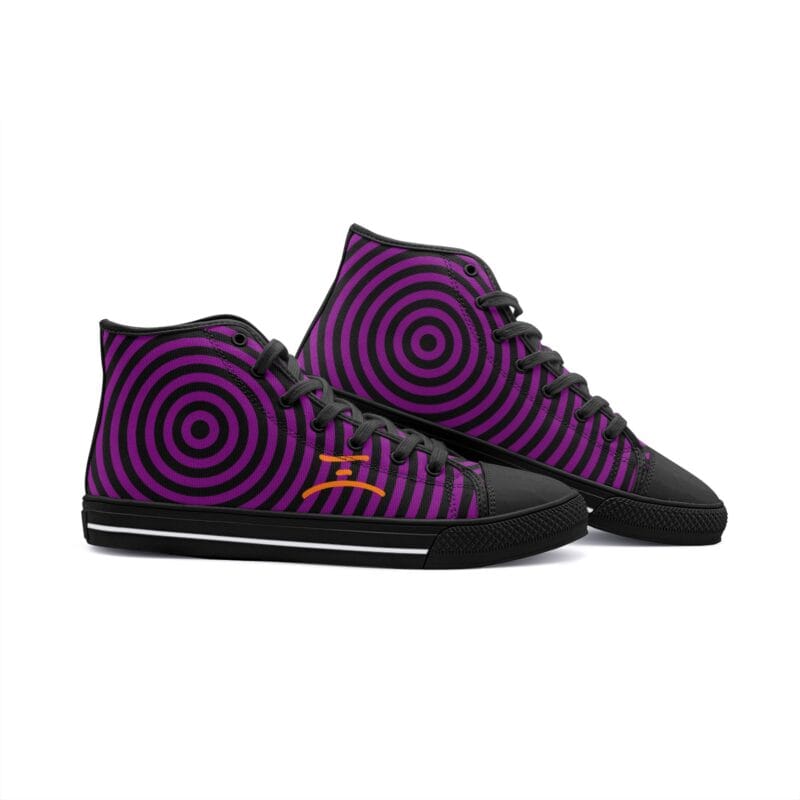 detalle de zapatillas high top Piyoyas Epicentrum Eudoxia High Tops de Lona: Energía para Resurgir diseño