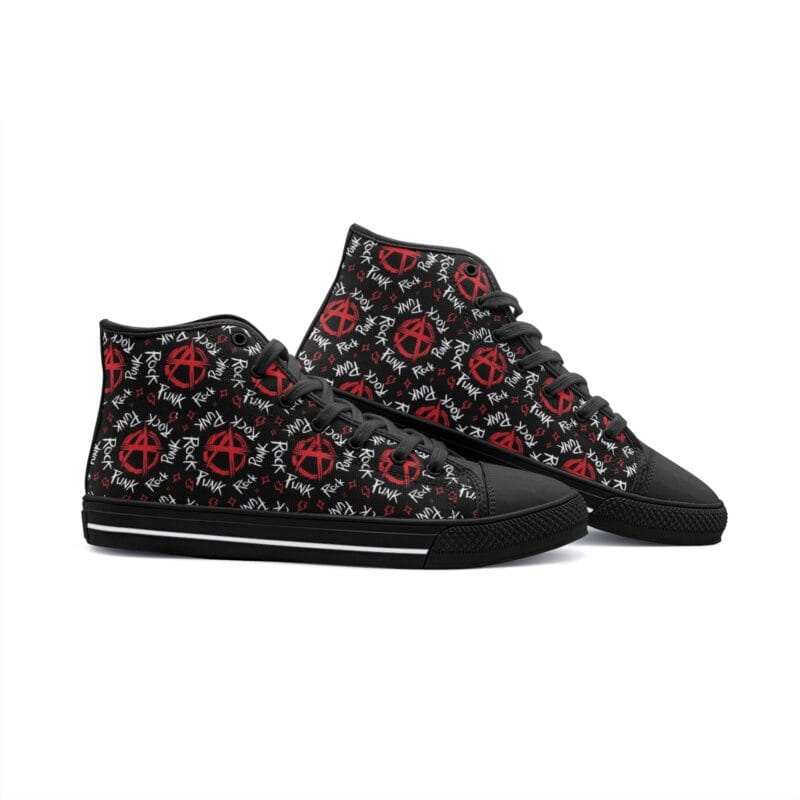 suela de zapatillas high top Piyoyas Punk Rock Zapatillas High Tops estilo resistente