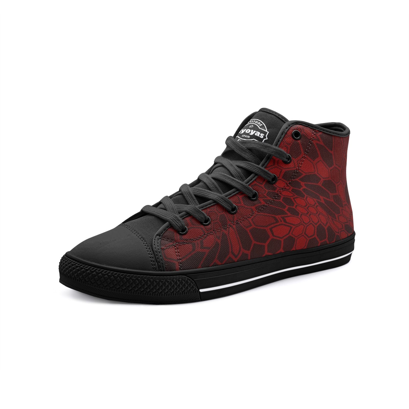 K-Red High Tops de Lona de Camuflaje Rojo 1 K-Red High Tops de Lona de Camuflaje Rojo
