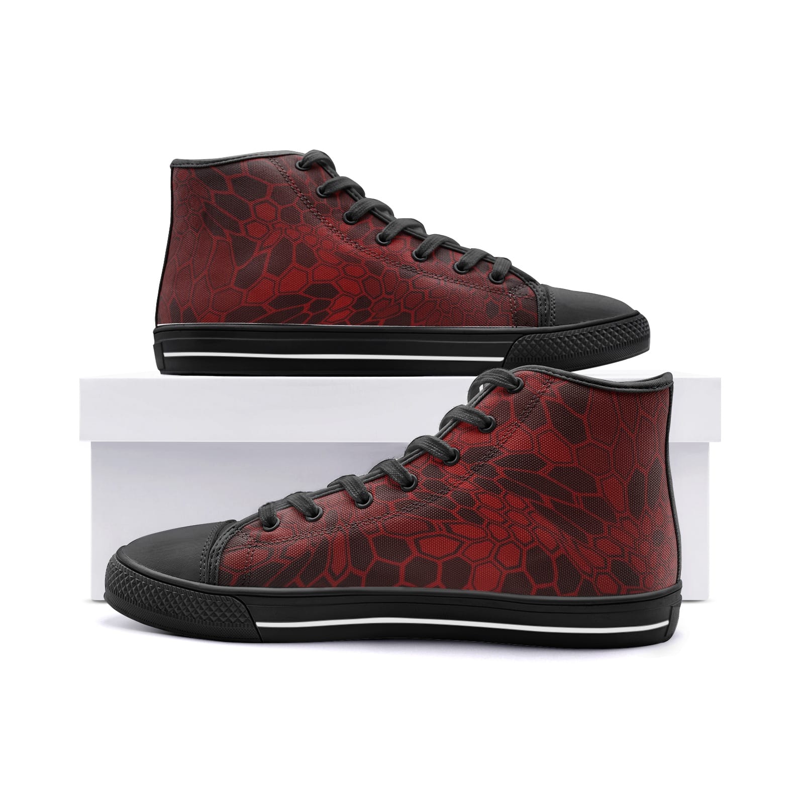 K-Red High Tops de Lona de Camuflaje Rojo 3 K-Red High Tops de Lona de Camuflaje Rojo - Imagen 3