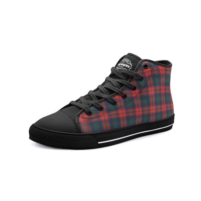 Red Tartan High Tops de Lona a la Escocesa