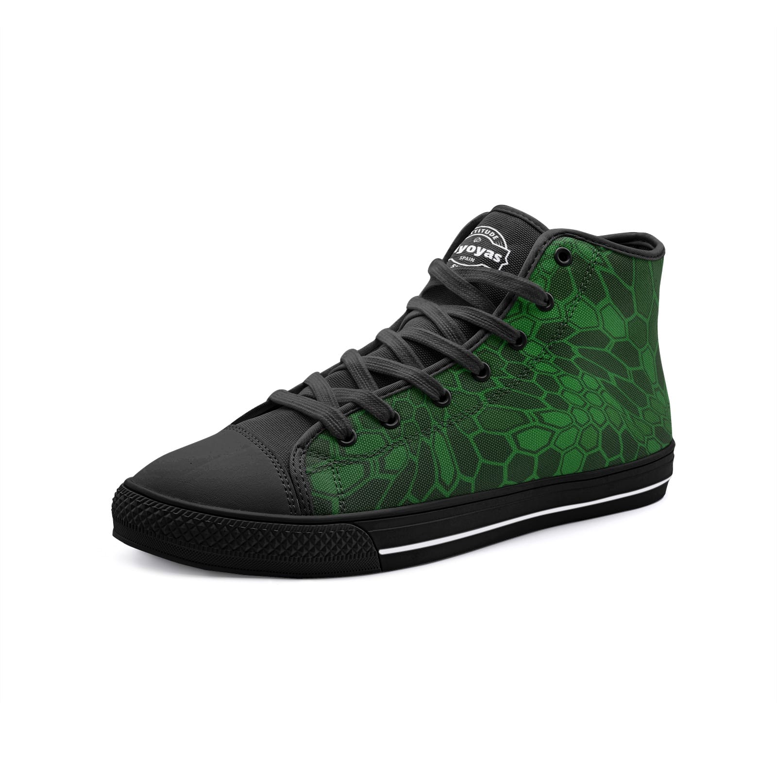 K-Green High Tops de Lona de Camuflaje Verde 1 K-Green High Tops de Lona de Camuflaje Verde