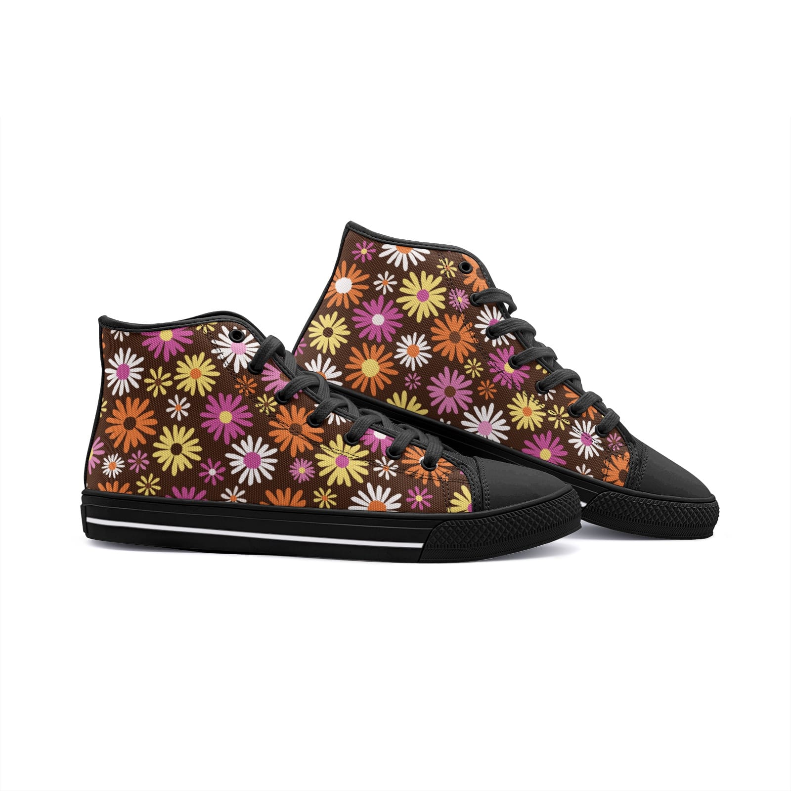 Flower Power 1 High Tops de Lona: Rebeldía y Naturaleza en Cada Paso 3 Flower Power 1 High Tops de Lona: Rebeldía y Naturaleza en Cada Paso - Imagen 3
